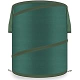 Energup 42 Gallon Pop Up Garden Bag - Reusable and Collapsible Bags for Yard and Lawn Pool Garden Leaf, Gardening Lawn, Heavy Duty - Durable Canvas Portable Yard Waste Bag with Drawstring Top