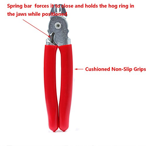 Straight Hog Ring Pliers Kit Auto Upholstery Installation Tool for