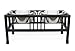 NMN Designs Baron Double Bowl Elevated Diner-Raised Dog Food Bowls with Tall Stand - Elevated Dog Feeder with Stainless Bowls-Standing Dog Bowl with Non-Skid Features-21