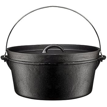 dutch oven seasoned mountain iron quart flanged lid pre cast feet bruntmor campfire fireplace bottom cooking flat