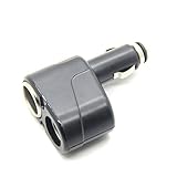 E-xy Two-way 12v Dc Car Charger Double Power Adapter Socket Dual Splitter for Most Cell Phones - Retail Packaging