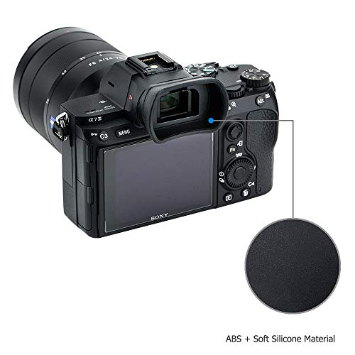 Soft Silicon Camera Viewfinder Eyecup Eyepiece Eyeshade for Sony A7RIV A7RIII A7III A7SII A7RII A7II A7S A7R A7 A9II A9 A58 A99II Eye Cup Protector Replaces Sony FDA-EP18 FDA-EP16 FDA-EP15