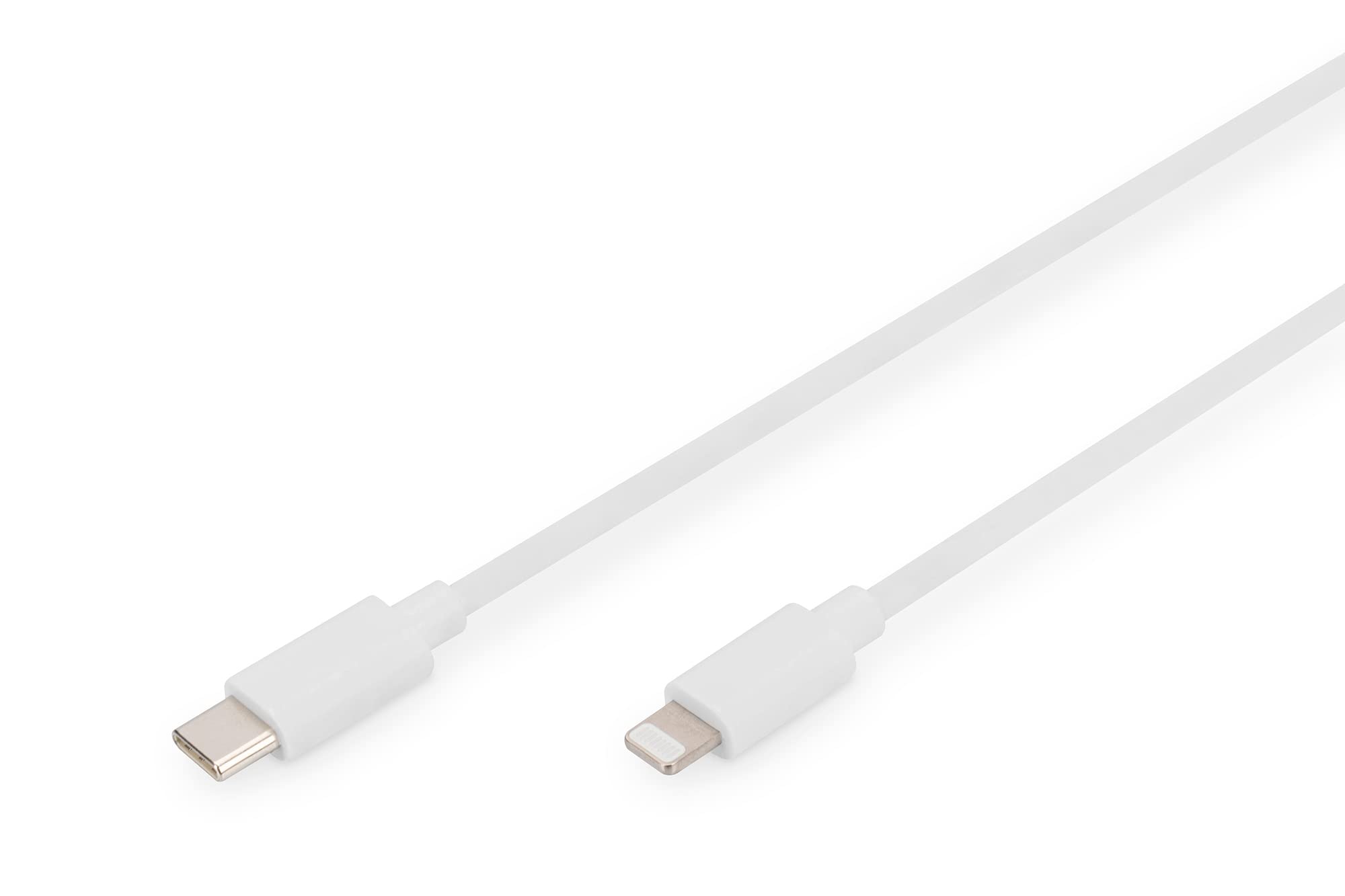 Digitus Lightning to USB-C - data/charging cable - MFI - 9V/2A - 2 m - white