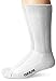 Top Flite Men's Diabetic Non-Binding Cushion Crew Ultra Dri Socks 2 Pair Pack, White, Large