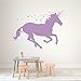 Unicorn Wall Decal | Vinyl Sticker with Stars and Personalized with Custom Name For Girl's Bedroom, Playroom, Baby Nursery | Choose from Gold, Pink, Purple, Red | Small, Large Sizes