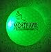 NEW 4 Green Nighthawk Glow In Dark LED Light Up Golf Balls Official Size Constant Lit