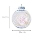 KI Store Clear Christmas Balls Ornament Plastic Shatterproof Large Christmas Tree Ornaments Iridescent 3.15 Inch Tree Decorations Set of 6
