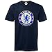 Chelsea Football Club Official Soccer Gift Mens Crest T-Shirt Navy Medium