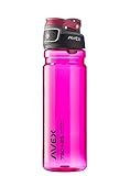 AVEX Freeflow Autoseal Water Bottle, 750ml/25 oz, Berry