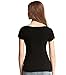 Liang Rou Women's Modal-Spandex Ribbed Stretch Scoop Neck T-Shirt Black M Medium / 8 10 1 X Black