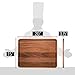 Made in USA Walnut Cutting Board by Virginia Boys Kitchens - Butcher Block made from Sustainable Hardwood (20x15)