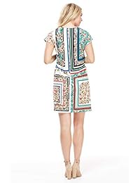 Vestido drapeado Suzi mentón de la mujer