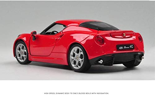Byrhgood Modellauto Alfa Romeo 4C Modell 1.24 Analog Druckgießende Alloy Toy Model Car Kinder Geschenke – Bild 4