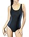 Uhnice Women's One Piece Swimsuits Racing Training Sports Athletic Swimwear