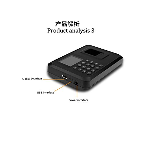 OBO HANDS Fingerprint Attendance Machine LCD Display USB Biometric DC 5V/1A Time Clock Recorder Employee Checking-in Reader A6
