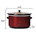 Elite Platinum MST-900R By Maxi-Matic 8.5 Quart Stainless Steel Slow Cooker,Dishwasher-Safe with Tempered Glass Lid, Cool- Touch Handles, Removable Stoneware Pot, Red