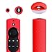 (Pack of 2) Akwox Case for Alexa Voice Remote for Fire TV and Fire TV Stick with Lanyard (Rose red)