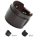 Zysta Genuine Leather Bracelet Punk Rock n Roll Unisex Women Wide Wrist Belt Wrap Mens Cuff Wristband Bangle Strap Adjustable 7.2