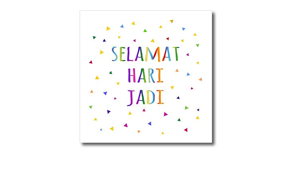 Inspirationzstore Many Different Languages Selamat Hari Jadi Happy Birthday In Malay Colorful Rainbow Text 6x6 Iron On Heat Transfer For White Material Ht 202056 2 Amazon Ca Home
