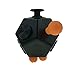 WeFidget's Ultimate Fidget Toy, 12 Sides of Stress, Anxiety, ADHD, Relieving Functions (Black/Orange)