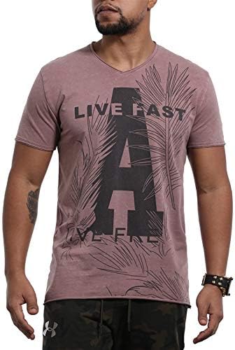 YKDDJJ Camiseta de algodón Moda Masculina Camisetas Fitness Casual ...