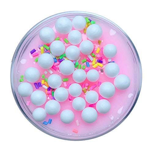 Naiflowers 5Pcs Cloud Slime Toy Mud Fluffy Bead Ice Cream Clay Educational Toys DIY Stress Relief Funny Mochi Squishy Toy for Children Kid Toddler Girl (Multicolor)