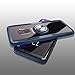 Samsung Galaxy S9 Case, Transparent Crystal Clear Cover with Slim Silicone Rubber Bumper Frame and 360° Rotating Magnetic Finger Ring & Kickstand Compatible with Samsung Galaxy S9 - Blue