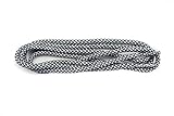 Lace Pros Round Woven Athletic Shoelaces (Black / White)