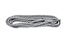 Lace Pros Round Woven Athletic Shoelaces (Black / White)