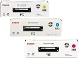 Canon 116 Combo Pack Of 3 Color Toners Manufactured By Canon (1 of C, Y, M) for ImageClass MF8050cn