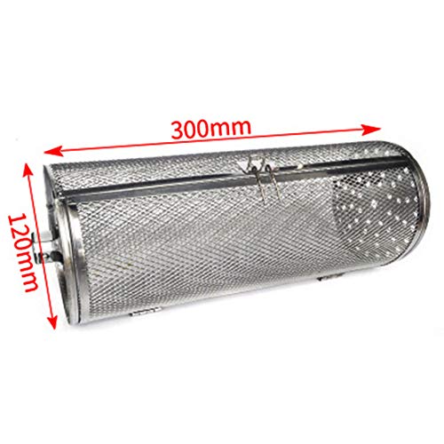 12"x5" Large Size Stainless Steel Beans Peanut Coffee Grill Basket for 38L or Above Capacity Oven Roaster