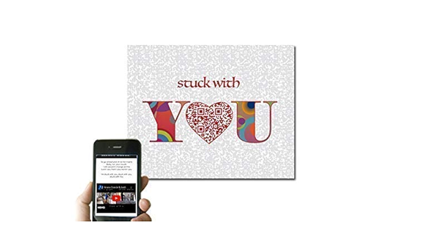 Amazon Com Personalized Stuck With U Ariana Grande Justin Bieber 21 Red Heart Birthday Gift Ideas For Boyfriend Girlfriend Him And Her First Paper Anniversary Gift For Husband Wife Print Only Handmade