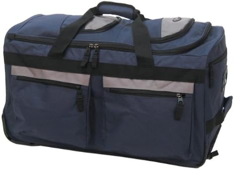 Olympia Luggage 22" 8 Pocket Rolling Duffel Bag