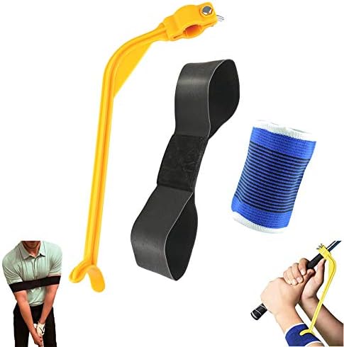 AEUNZN Golf Swing Training Aids, 3-Piece Suit Golf Swing Trainer Aids and Golf Wrist Hinge Trainer for Beginner and Kid to Forming The Correct Muscle Memory AEUNZN Golf Swing Training Aids, 3-Piece Suit Golf Swing Trainer Aids and Golf Wrist Hinge Trainer for Beginner and Kid to Forming The Correct Muscle Memory