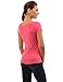 PattyBoutik Women Scoop Neck Empire Waist Raglan Top (Coral Pink Medium)