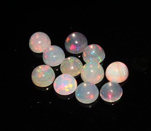 2 MM Natural Ethiopian Welo Fire Opal Round Shape Cabochon Calibrated