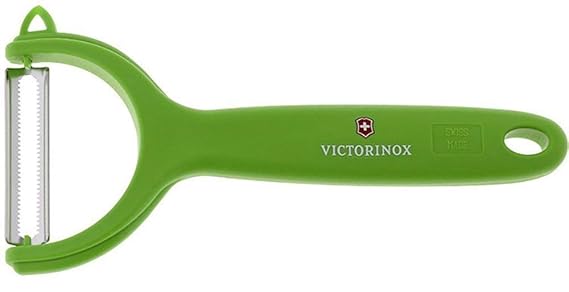 Victorinox Tomaten-/ Kiwischäler mit Zackenschliffklinge, Zweischneidig, Rostfrei, Edelstahl, Spülmaschinengeeignet, grün
