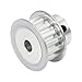 uxcell Aluminum XL 15 Teeth 6.35mm Bore Timing Belt Idler Pulley Flange Synchronous Wheel for 10mm Belt 3D Printer CNC