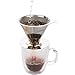 Paperless Pour Over Coffee Dripper - Stainless Steel Reusable Coffee Filter and Single Cup Coffee Maker with Cup Stand