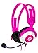 Kidz Gear Deluxe Headset Headphones with Boom Mic - Pink