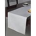 Solino Home 100% Pure Linen Table Runner – 14 x 72 Inch, Tesoro Runner, Natural and Handcrafted from European Flax – Light Graphite