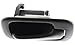 Evan Fischer Interior Door Handle compatible with Honda Civic 92-95 Front RH Inside Gray Plastic Sedan (=Rear RH)