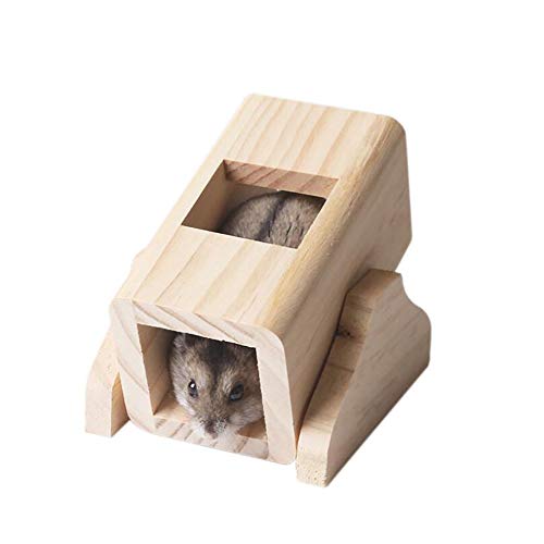 Syrian Hamster Climbing Toys ,Guinea Pig Chew Toys, Sugar Glider Wooden Tunnels, Dwarf Hamsters Seesaw,Cage Hideout Toys for Hedgehog,Rat,Mouse,Chinchilla