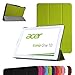 Acer Iconia One 10 B3-A20 Slim Shell Case,Mama Mouth Ultra Slim Lightweight 3-folding PU Leather Standing Cover For 10.1" Acer Iconia One 10 B3-A20 Android Tablet,Green
