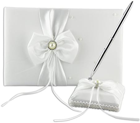 Wedding Guest Book and Pen set, Suitable For Weddings &Festive Party, Special Occasions, the best memorial gift. (2)