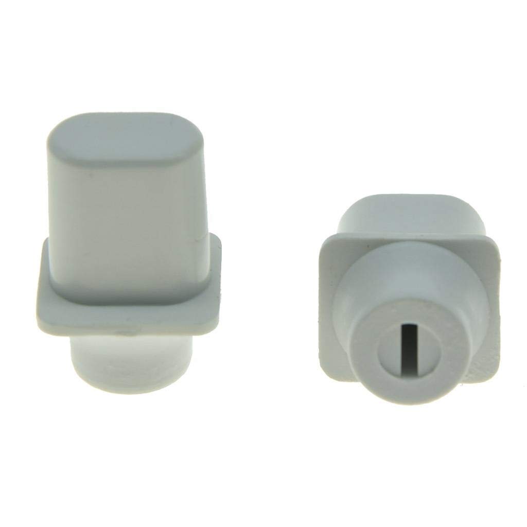 KAISH Pack of 2 White Vintage Top Hat Switch Tip 3 Way or 4 Way Pickup Selector Switch Knobs for USA Telecaster/Tele