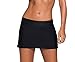 EVALESS Women's Solid Color Waistband Skirted Bikini Bottom Swimdress[S-XXXXL]