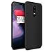 EasyAcc Slim Case for OnePlus 6, Matte Black TPU Phone Cases Finish Profile Back Protective Cover Compatible with OnePlus 6