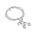 925 Sterling Silver Five-line Chain with Five-Heart Bracelet Bangle(7.5