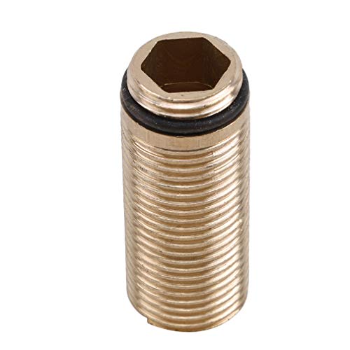 SOURBAN Faucet Pipe Fitting Garden Threaded Water Pipe Adaptor Faucet Hoses Coupling Adapter,Copper 2,3.35inch
